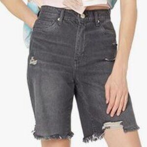 Blank NYC NEW Jean 
Shorts BlankNYC Distressed Dean Long Shorts w/ Rips NEW